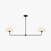 Two-Light White Shade Kitchen Pendant Light - Clowas